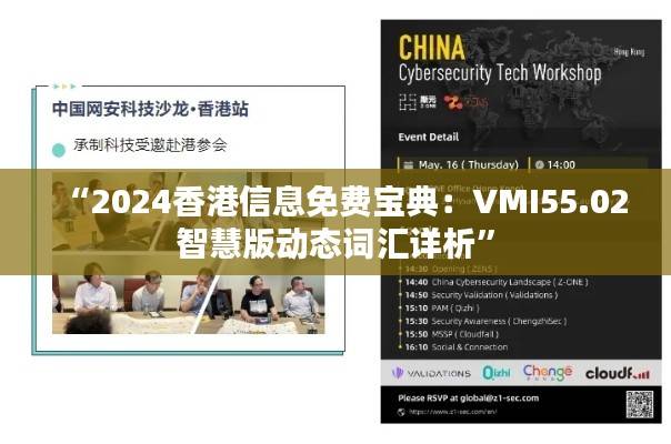 “2024香港信息免费宝典：VMI55.02智慧版动态词汇详析”
