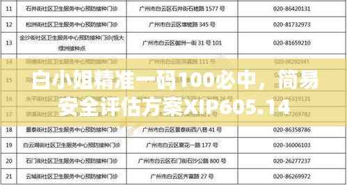 白小姐精准一码100必中，简易安全评估方案XIP605.14