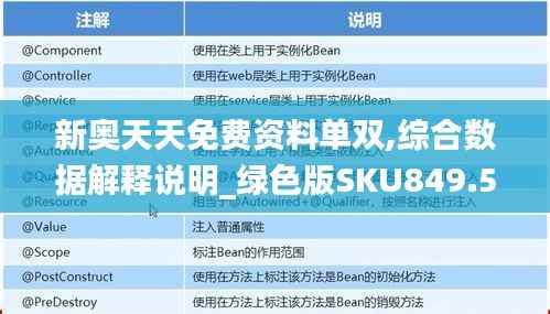 新奥天天免费资料单双,综合数据解释说明_绿色版SKU849.55