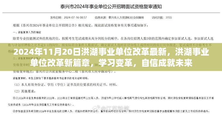 洪湖事业单位改革新篇章,学习变革,自信成就未来(2024年最新资讯)