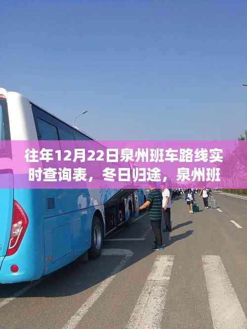 冬日归途,泉州班车路线实时查询与温情故事回顾