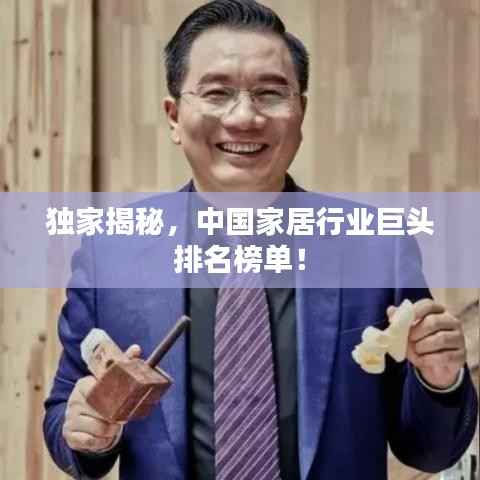 独家揭秘,中国家居行业巨头排名榜单!